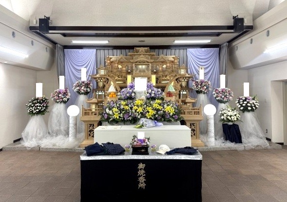 思い出の里会館にてお別れ会（一日葬）