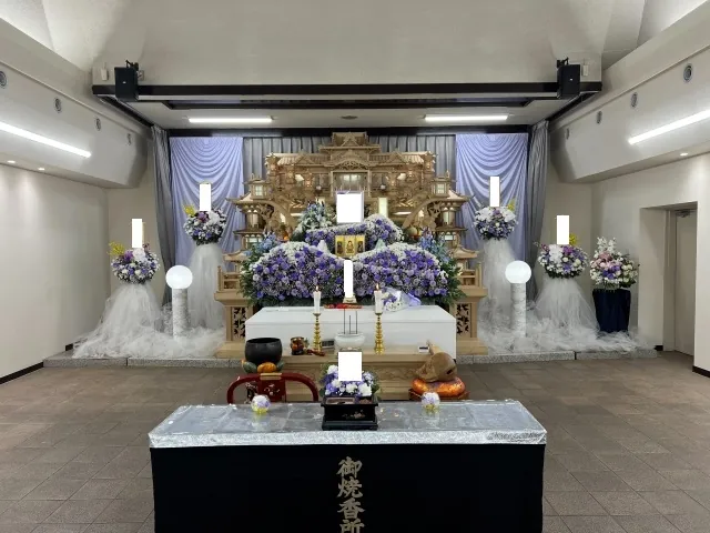 思い出の里会館での一日葬の葬儀事例(画像1)