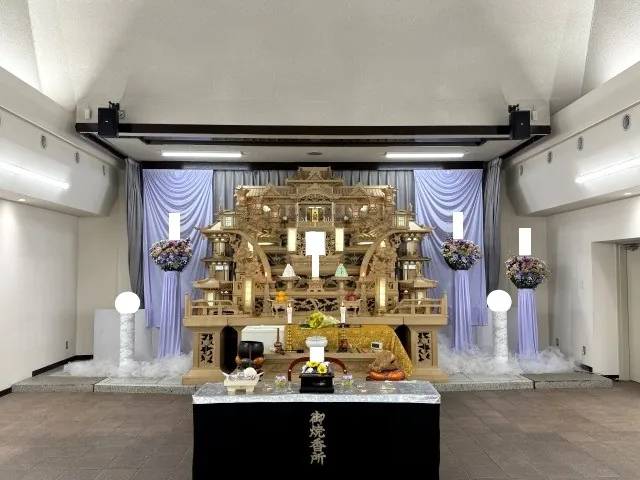思い出の里会館での一日葬の葬儀事例(画像1)