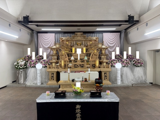 思い出の里会館での一日葬の葬儀事例（画像1）