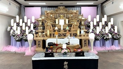 思い出の里会館にて告別式