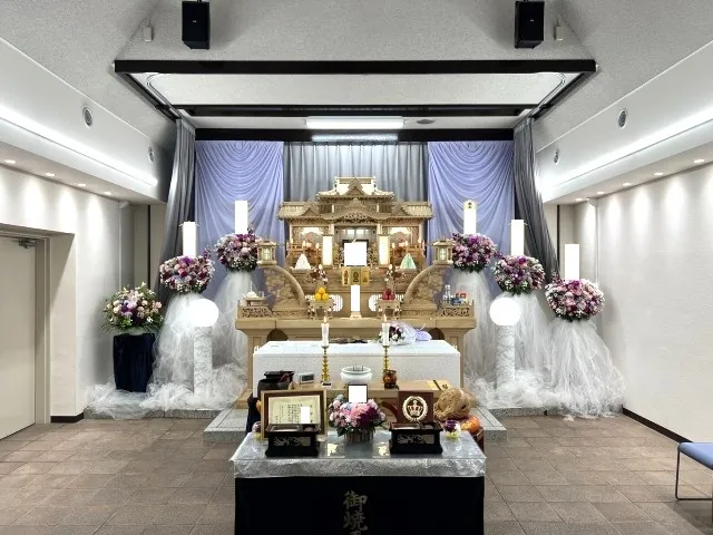 思い出の里会館での告別式の葬儀事例(画像1)