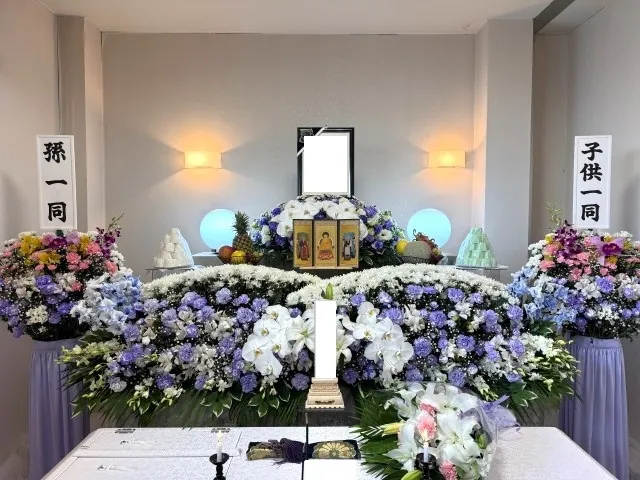 法要ルームでの一日葬の葬儀事例(画像1)