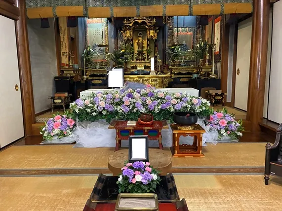 宗泉寺での告別式の葬儀事例(画像1)